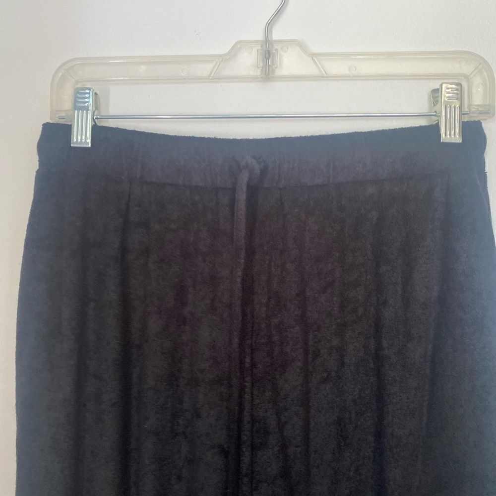 Doe & Rae Black Terry Drawstring Jogger Pants - Picture 8 of 8